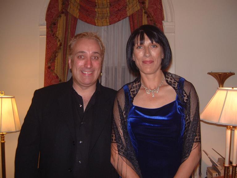 Keith with top female body guard Jacqueline Davis, Keith was invited to perform at the launch of Jacquelines book and video The Circuit at the Waldorf Astoria in New York.