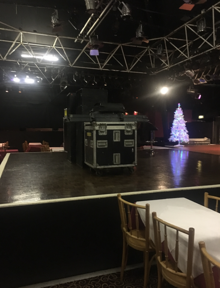 Getting ready for the Christmas show at the circus tavern 2018